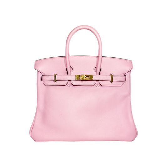 Hermes Birkin 25 Rose Sakura Swift Gold Hardware