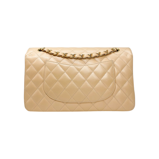 Chanel Beige Medium Double Flap Bag