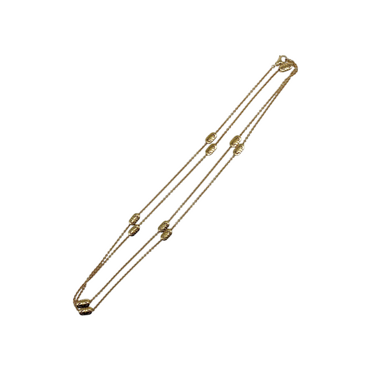 Bulgari Yellow Gold Mini Chain Necklace