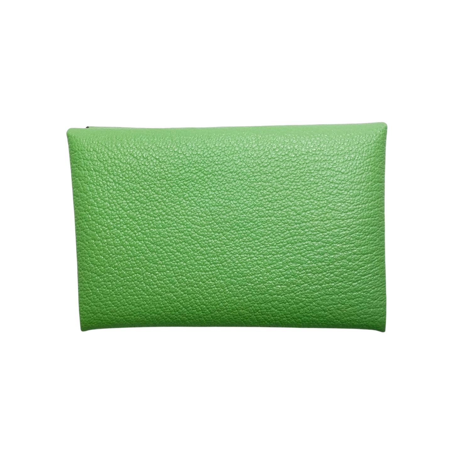 Hermes Vert Criquet Calvi Card Case