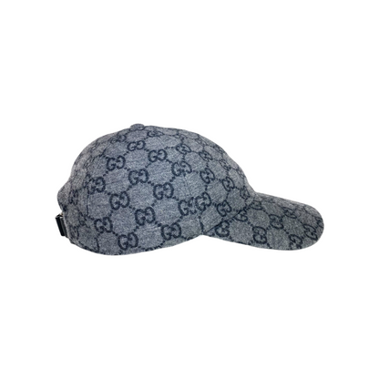 Gucci Grey Monogram Baseball Cap
