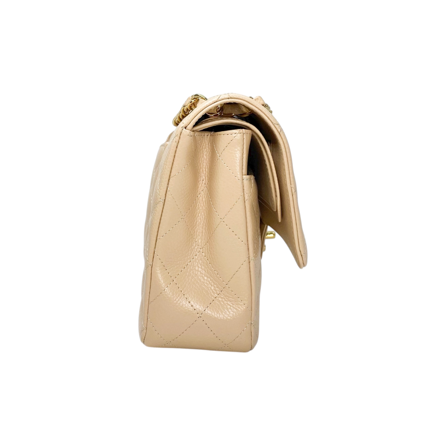 Chanel Beige Medium Double Flap Bag