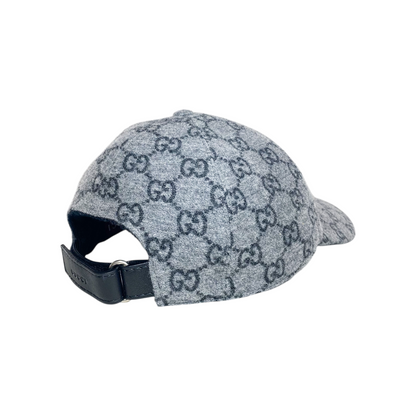 Gucci Grey Monogram Baseball Cap