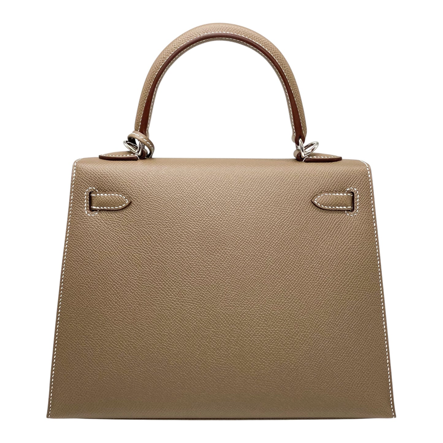 Hermes Kelly 25 Etoupe Epsom Palladium Hardware