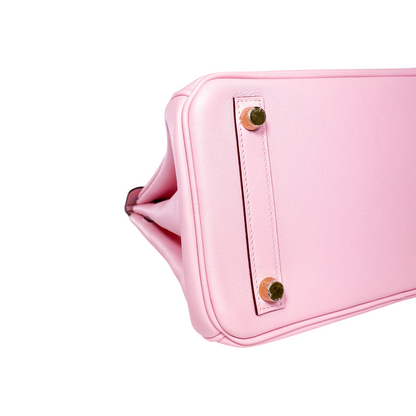 Hermes Birkin 25 Rose Sakura Swift Gold Hardware