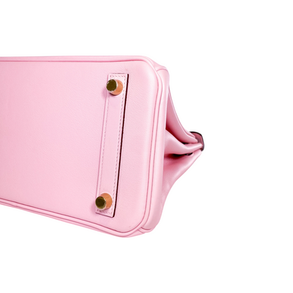 Hermes Birkin 25 Rose Sakura Swift Gold Hardware