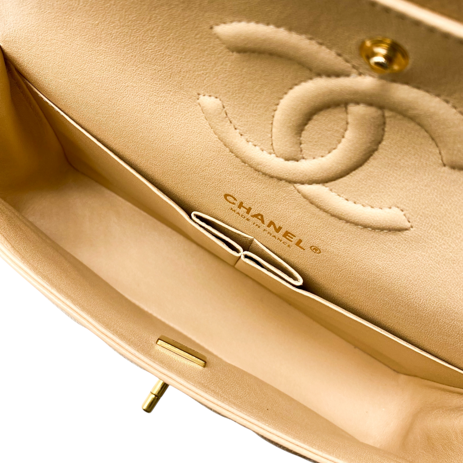 Chanel Beige Medium Double Flap Bag