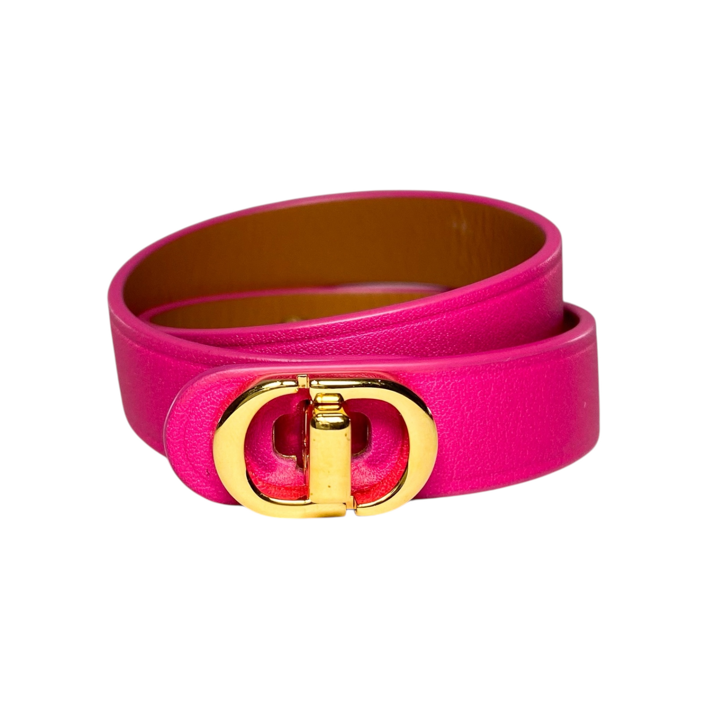 Dior Hot Pink 30 Montaigne Double Ring Bracelet