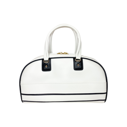 Dior White Vibe Bowling Bag