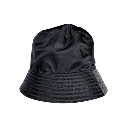 Prada Black Logo Bucket Hat
