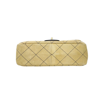 Chanel Beige Black 2.55 Reissue 225 Hanger Flap Bag