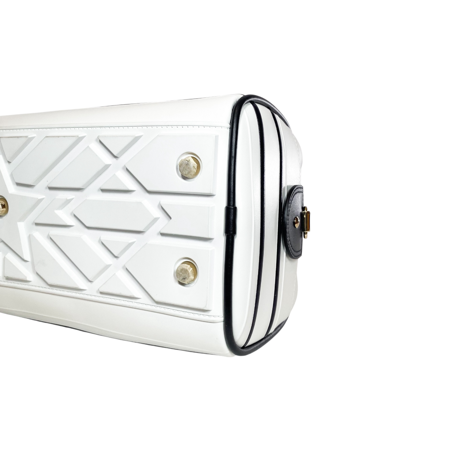 Dior White Vibe Bowling Bag