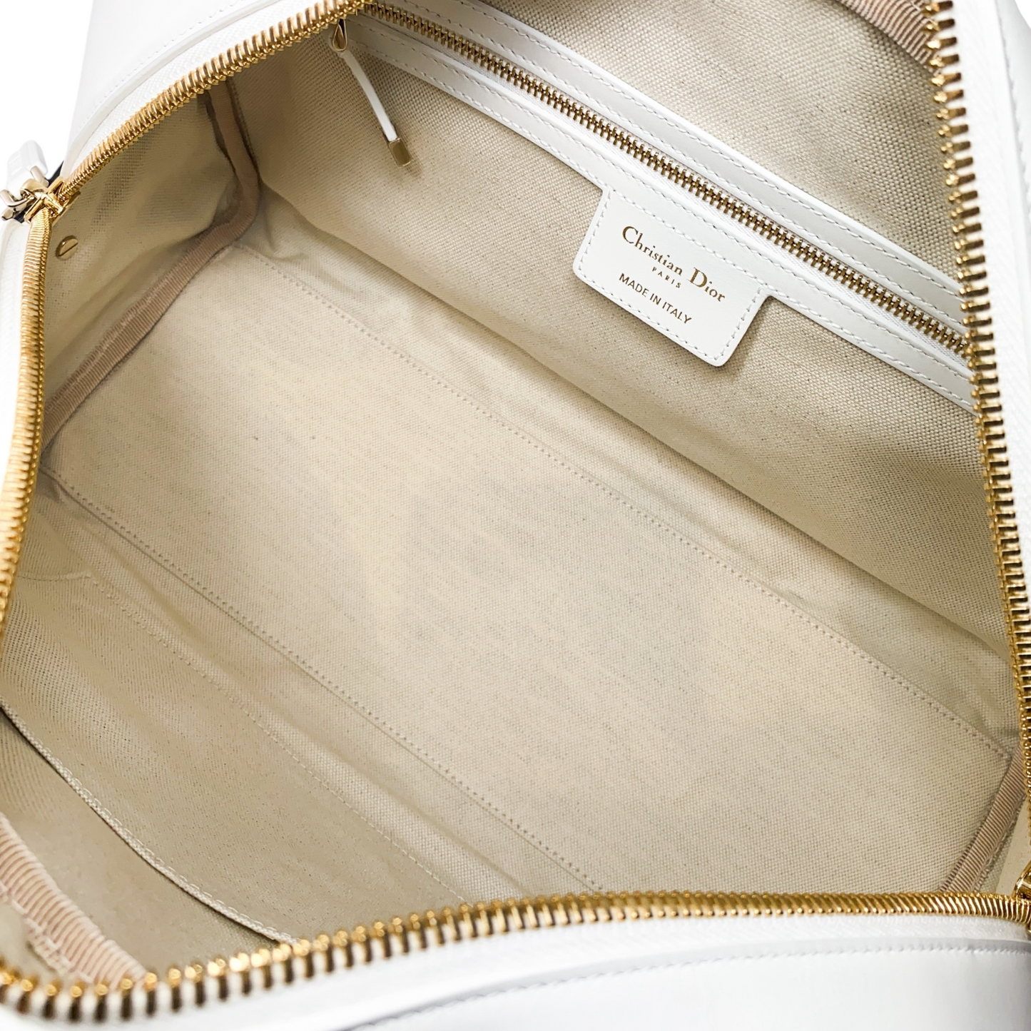 Dior White Vibe Bowling Bag
