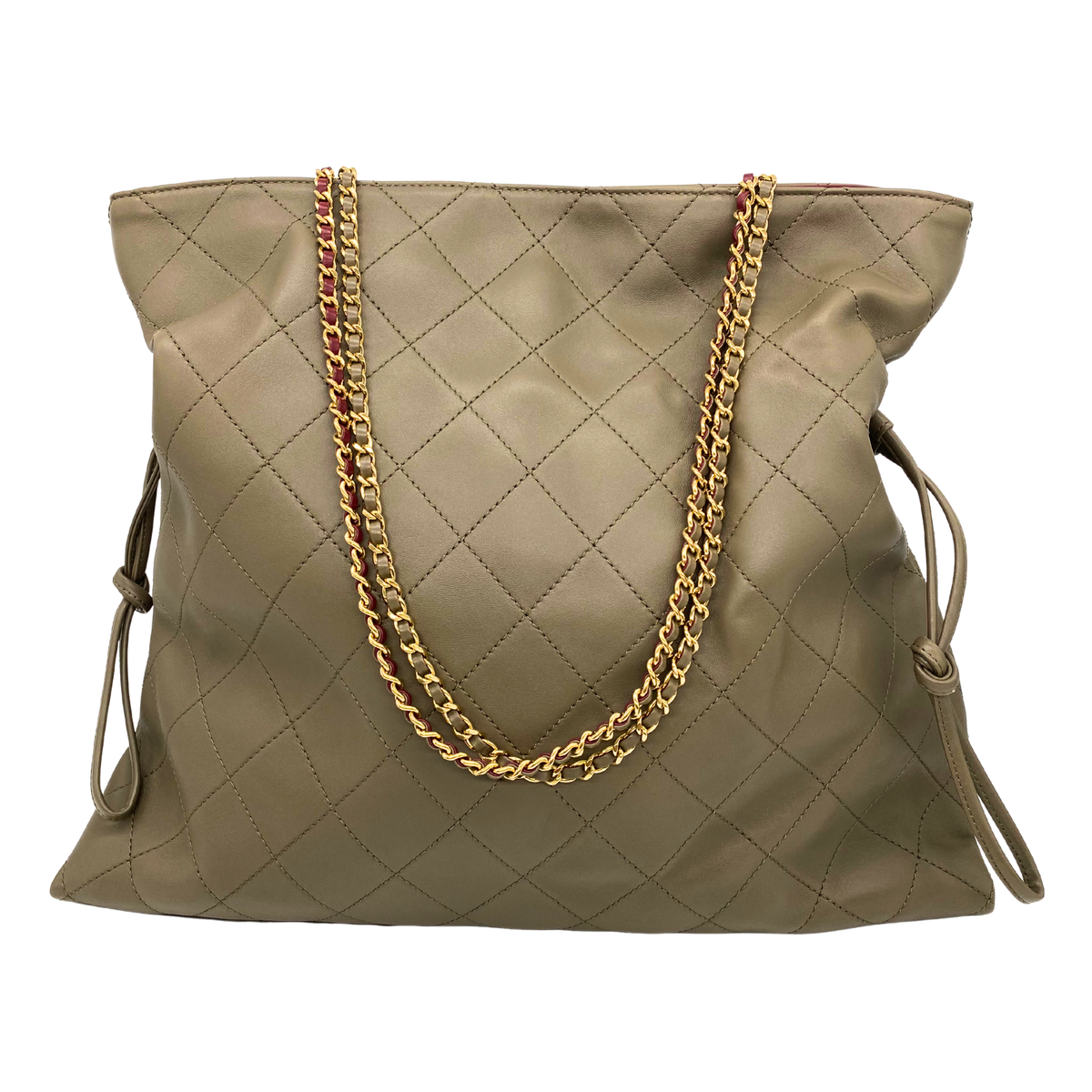 Chanel Dark Brown Large Shopping Bag Lambskin
