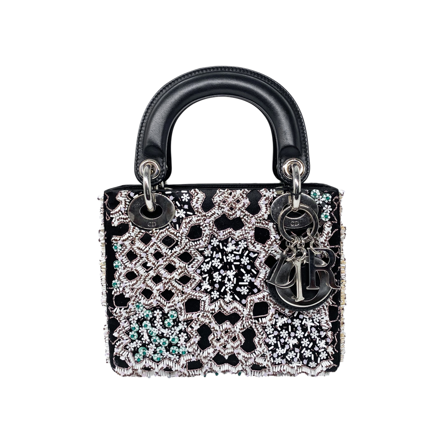Dior Black Beaded Mini Lady Dior