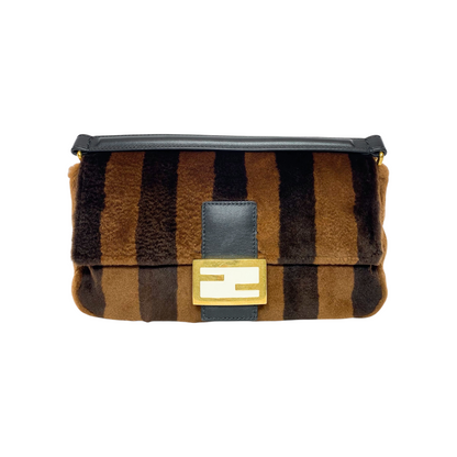 Fendi Pecan Plush Mama Baguette