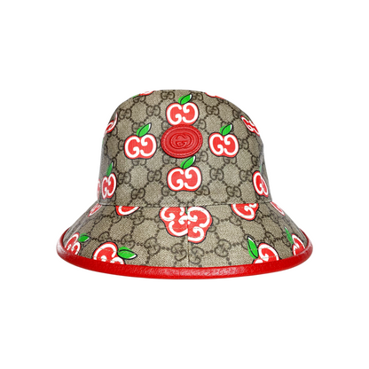 Gucci Red Apples Monogram Bucket Hat