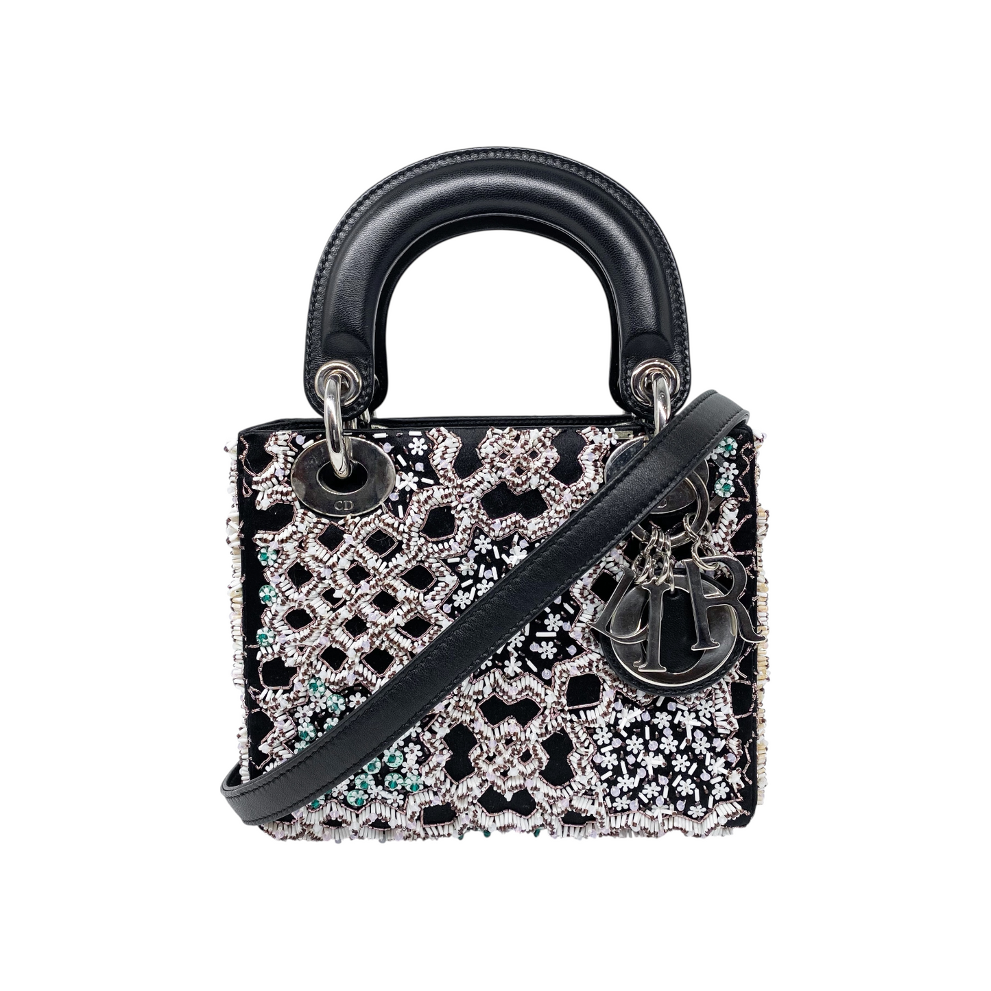 Dior Black Beaded Mini Lady Dior