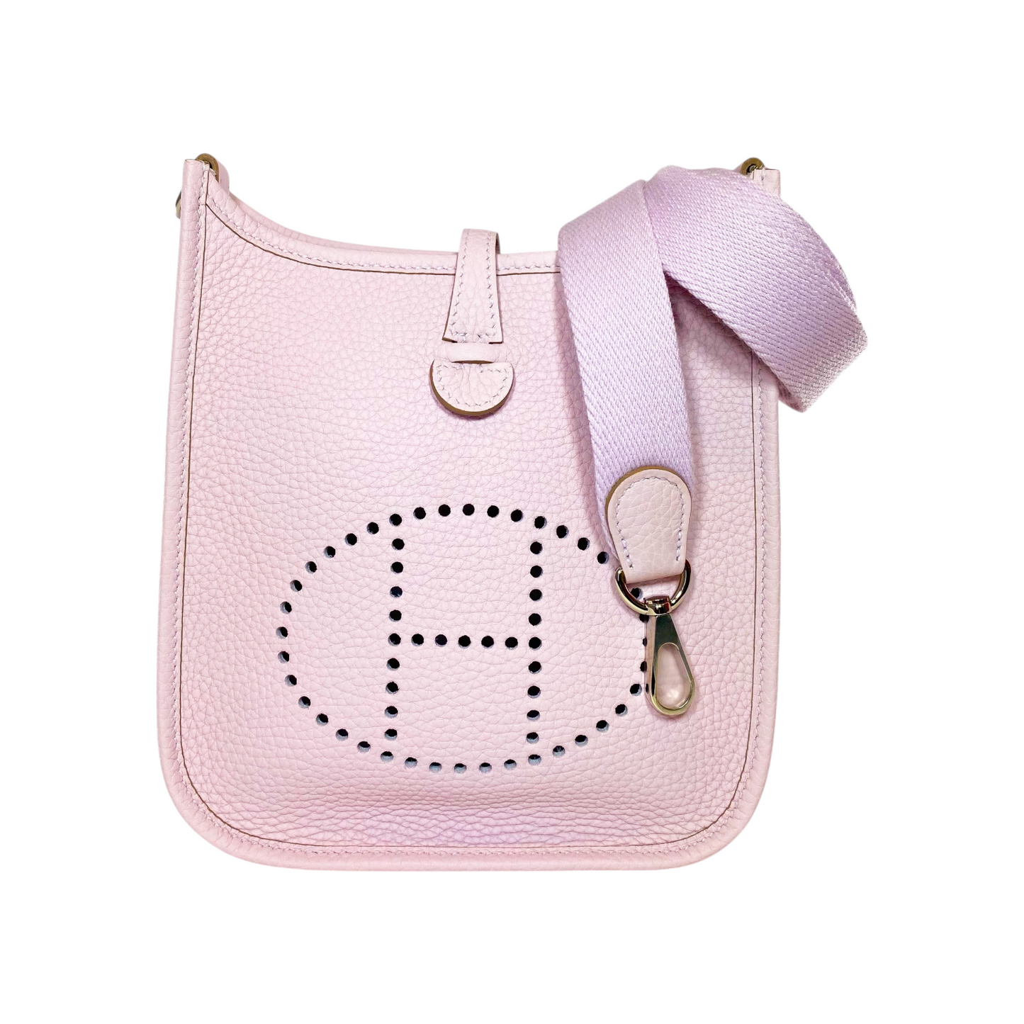 Hermes Evelyne TPM Mauve Pale Palladium Hardware