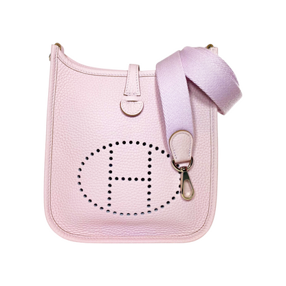 Hermes Evelyne TPM Mauve Pale Palladium Hardware