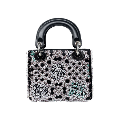 Dior Black Beaded Mini Lady Dior