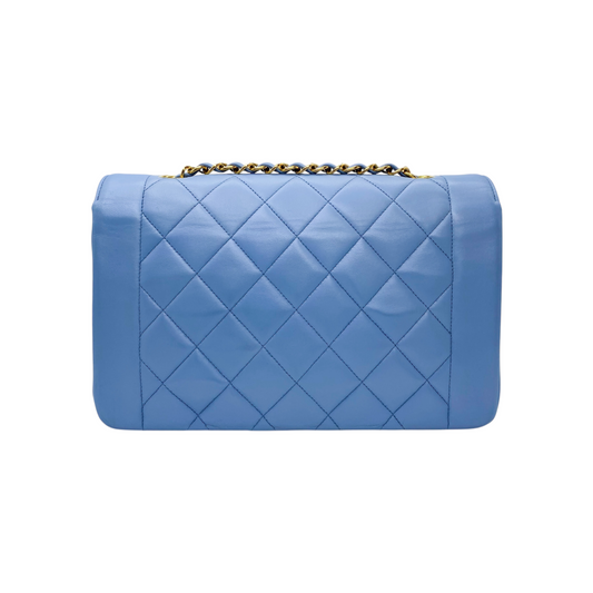 Chanel Blue Vintage Diana Shoulder Bag