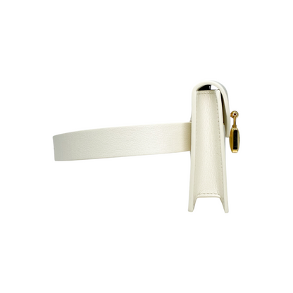 Loro Piana Whisper White Extra Pochette Belt