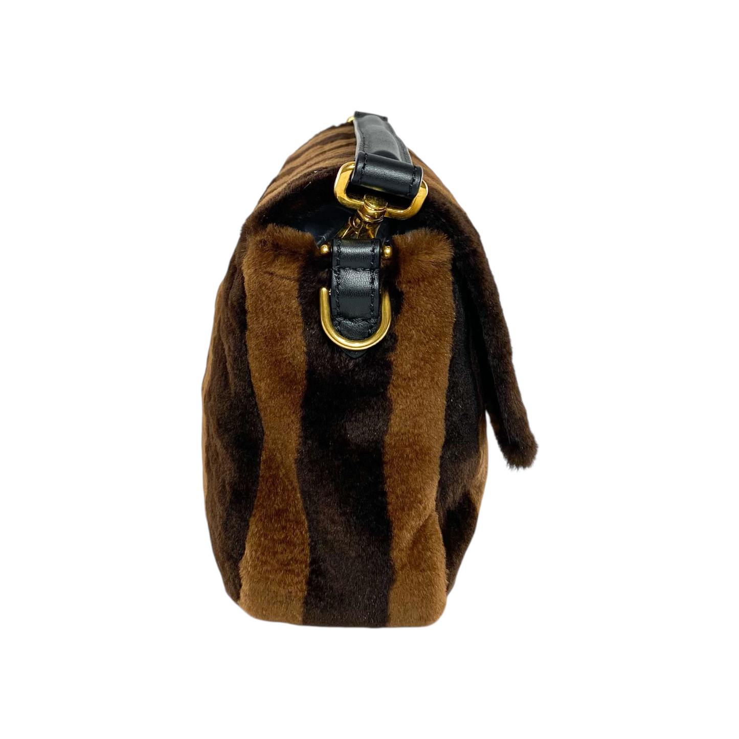 Fendi Pecan Plush Mama Baguette