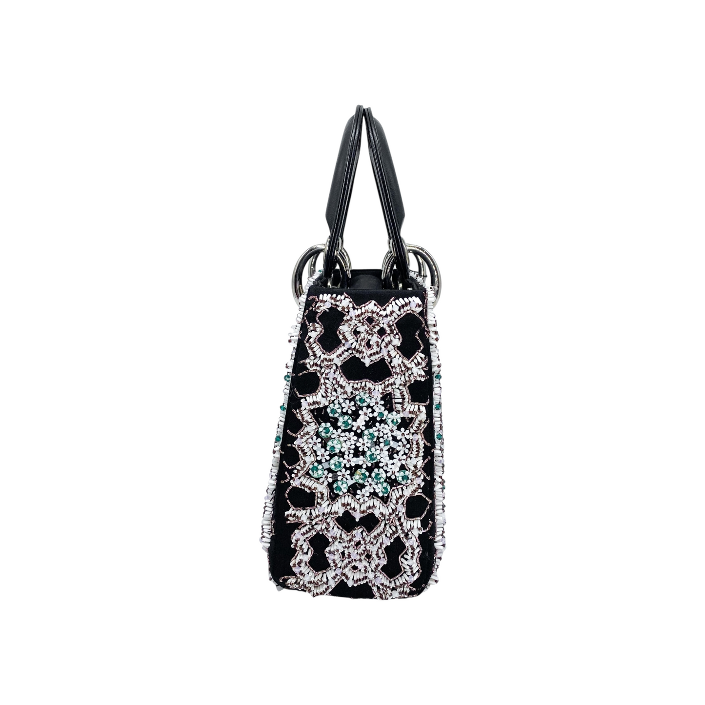 Dior Black Beaded Mini Lady Dior