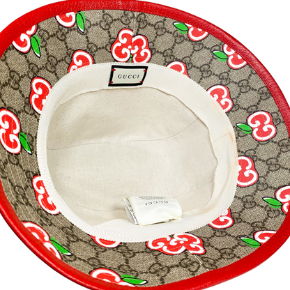 Gucci Red Apples Monogram Bucket Hat