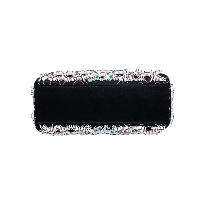 Dior Black Beaded Mini Lady Dior