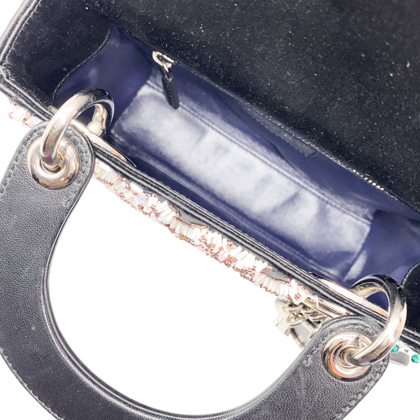 Dior Black Beaded Mini Lady Dior