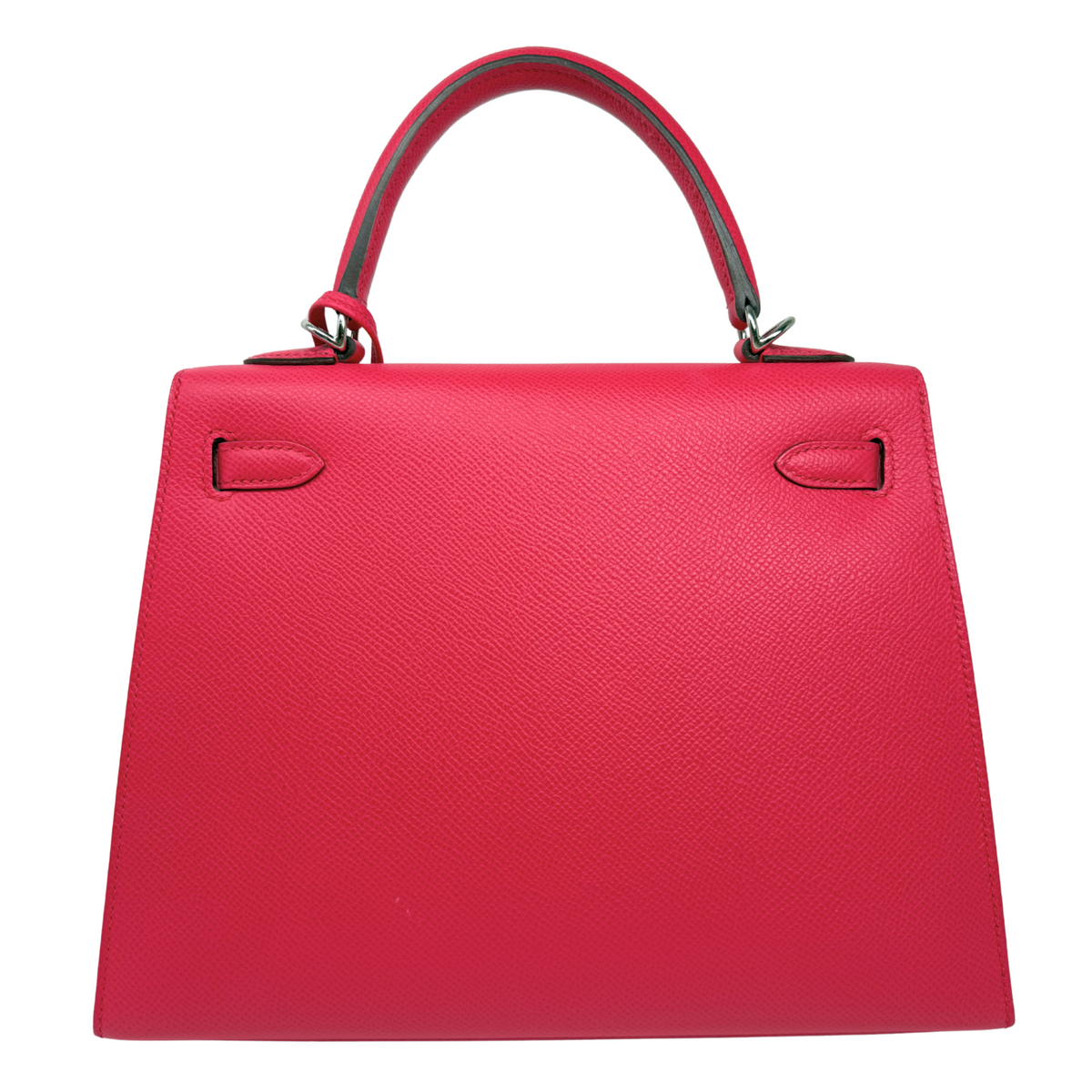 Hermes Kelly 25 Sellier Rose Mexico Epsom Palladium Hardware