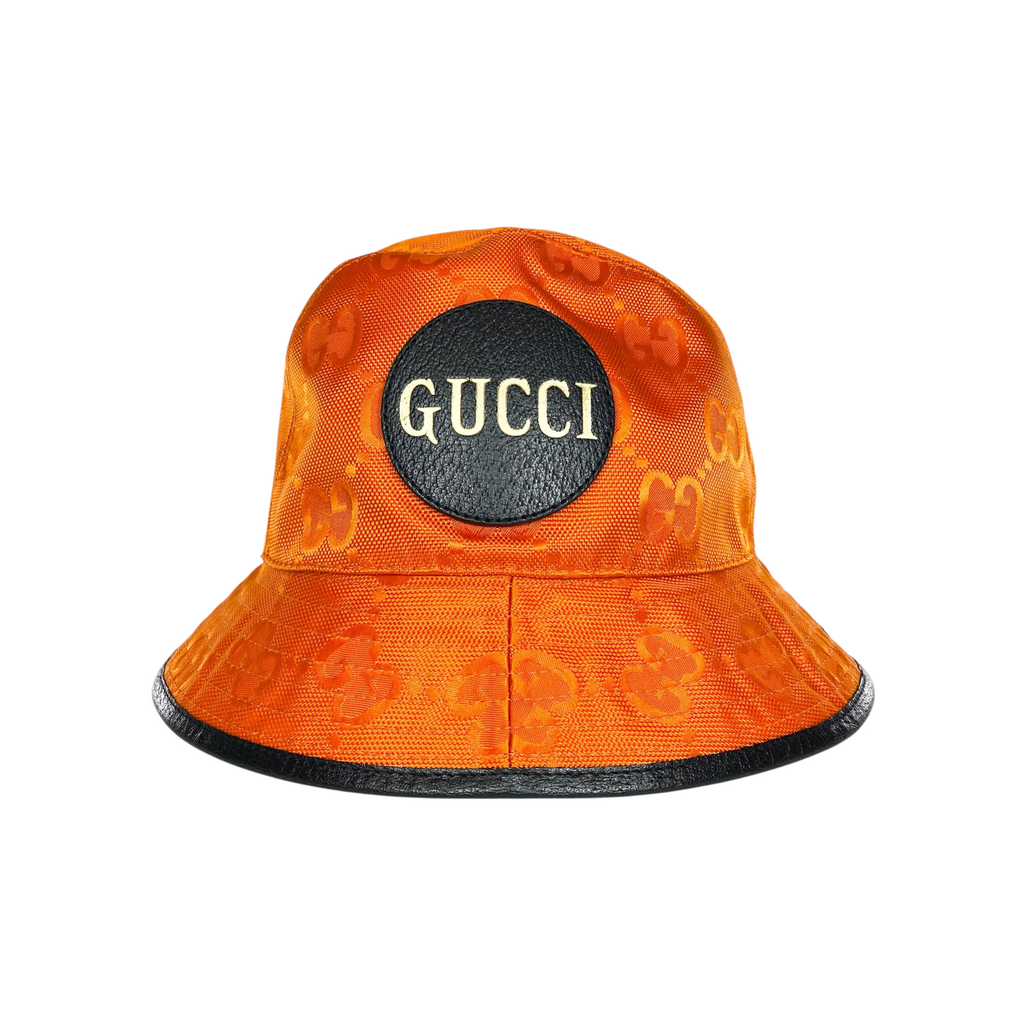 Gucci Orange Monogram Bucket Hat