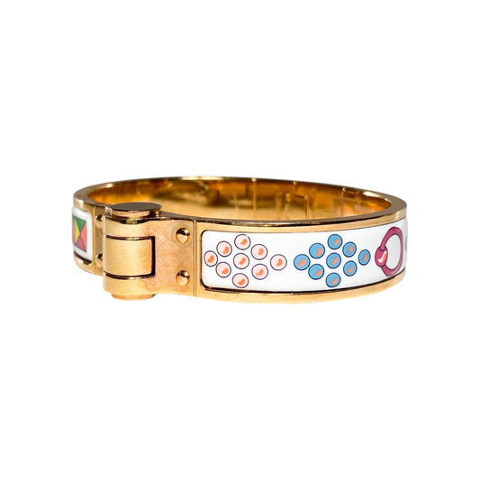 Hermes Colliers de Chiens Narrow Hinge Bracelet