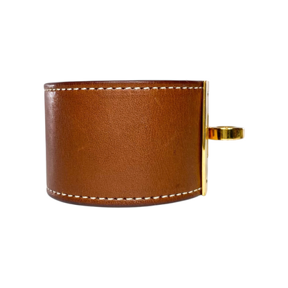 Hermes Gold Kelly Dog Cuff