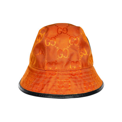 Gucci Orange Monogram Bucket Hat