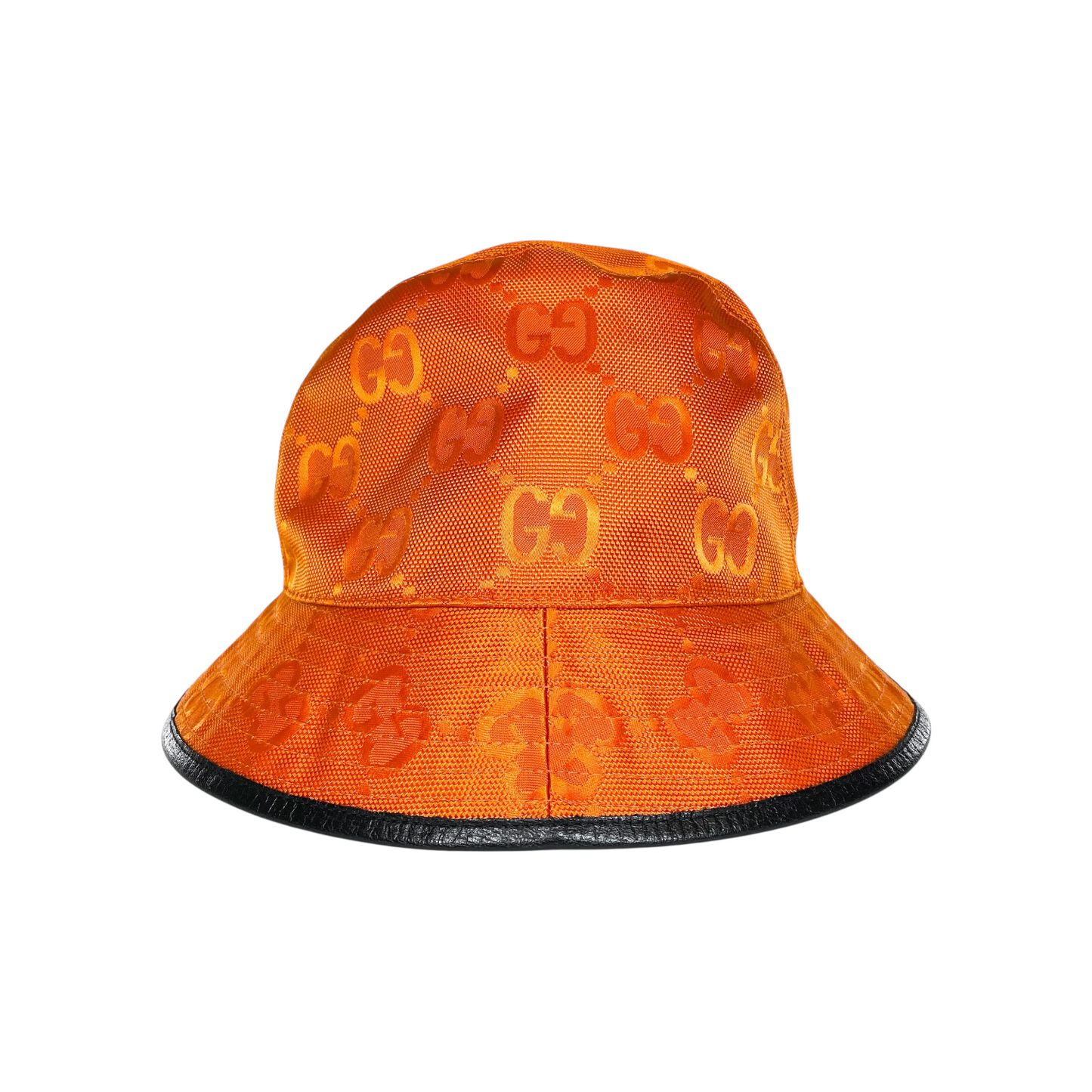 Gucci Orange Monogram Bucket Hat