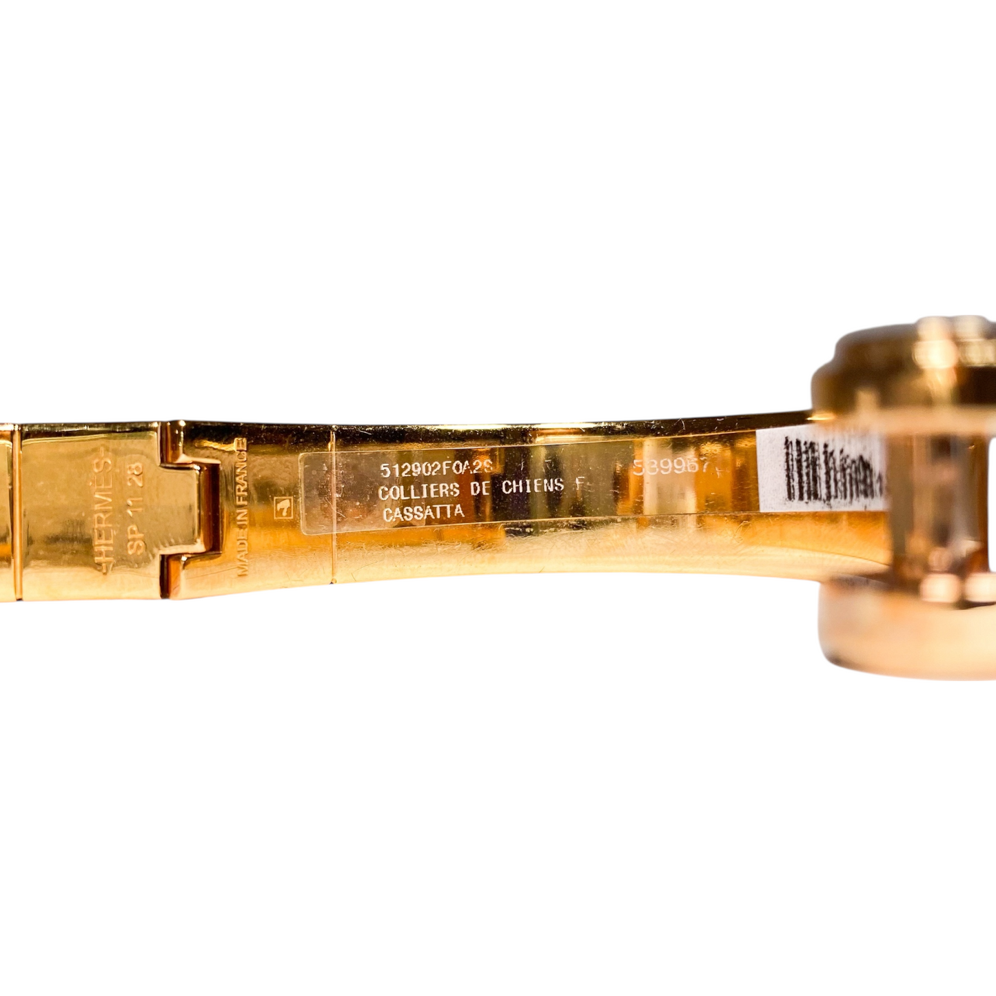 Hermes Colliers de Chiens Narrow Hinge Bracelet