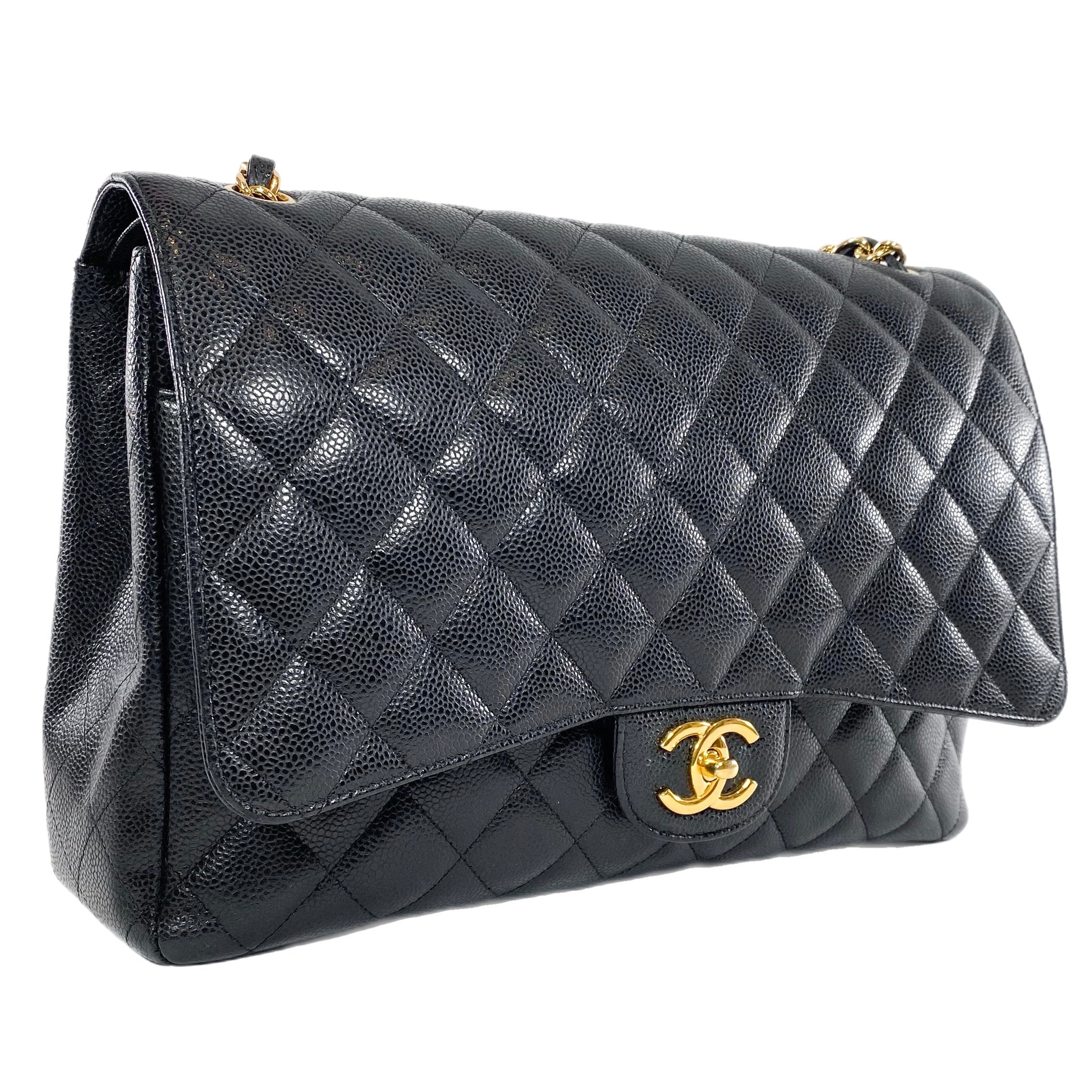 Chanel Black Caviar Maxi GHW