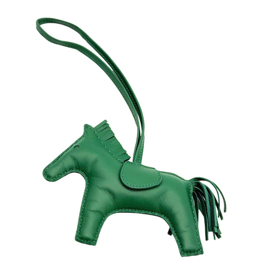 Hermes Rodeo Horse Bag Charm Vert Moyen MM