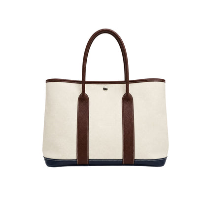 Hermes Garden Party 36 Toile Rouge H and Blue Sapphire Tote
