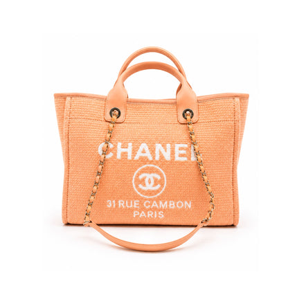 Chanel Tangerine Deauville with Light Gold Hardware