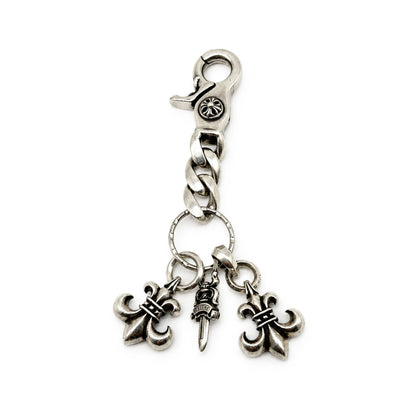 Chrome Hearts 3 Charm Keychain