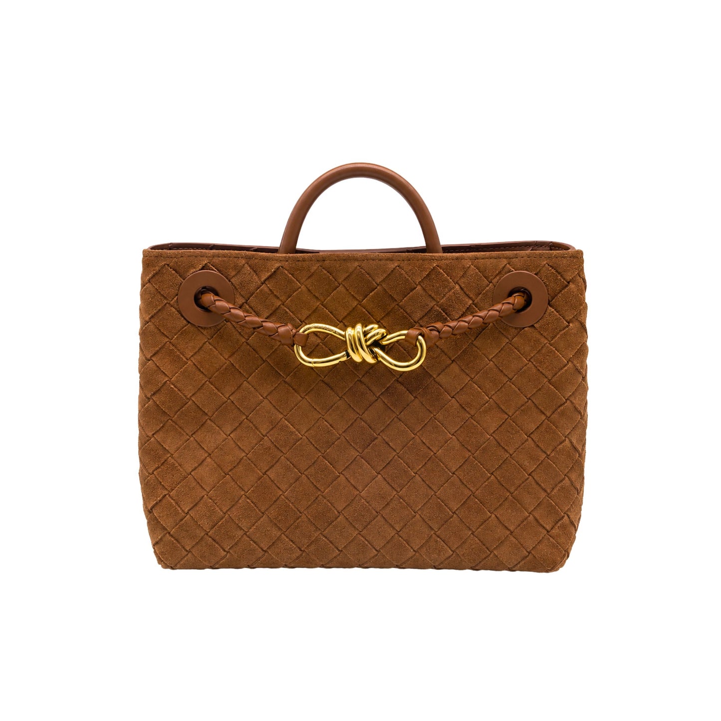 Bottega Veneta Amber Suede Small Andiano Tote