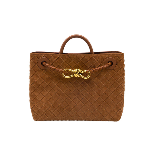 Bottega Veneta Amber Suede Small Andiano Tote
