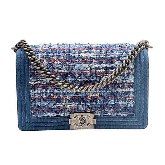 Chanel Medium Denim and Tweed Boy Bag