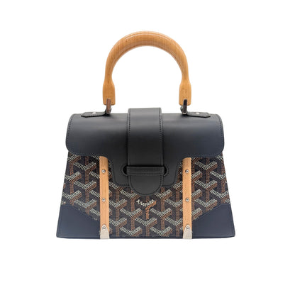 Goyard Black Mini Saigon Top Handle