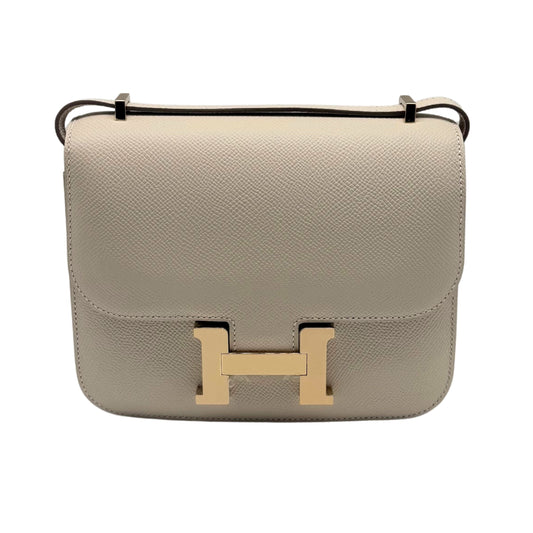 Hermès Constance 18 Craie Epsom Permabrass Hardware