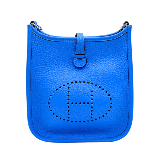 Hermes Evelyn TPM Blue hydra Clemence Crossbody